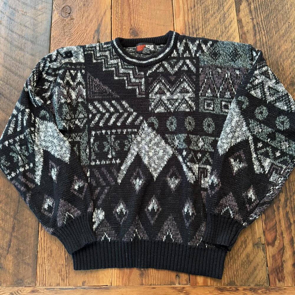 Todays news vintage sweater